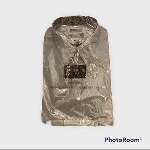 Wrinkle Free/Stain Free Covington olive dress shirt 099